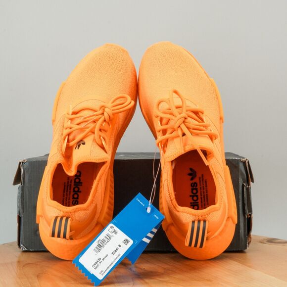 Adidas NMD R1 Womens Size 8 Shoes Orange Athletic Running Sneakers Boost NEW - Picture 5 of 8